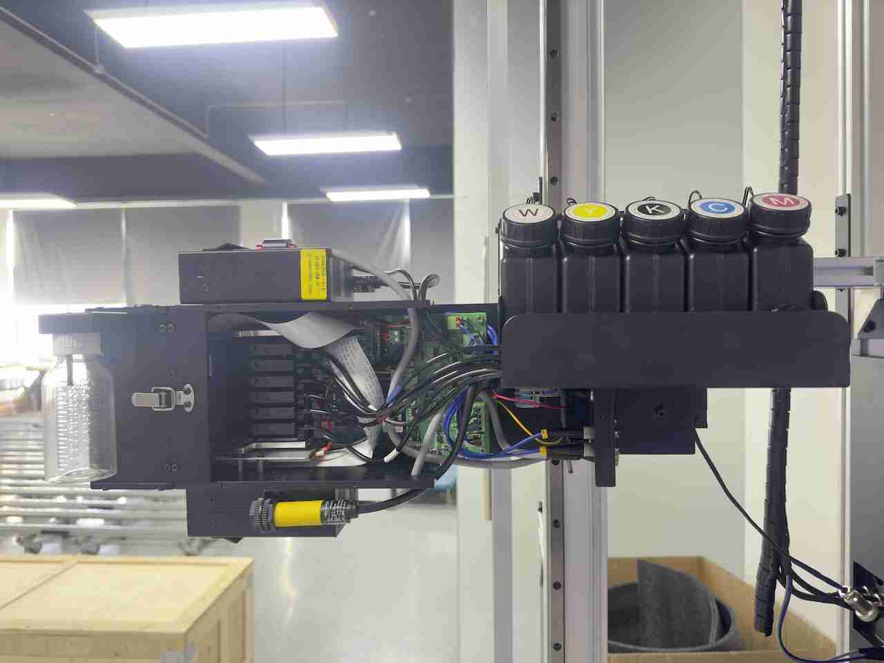 DXonJet wall printer five-color ink cartridge and supply system